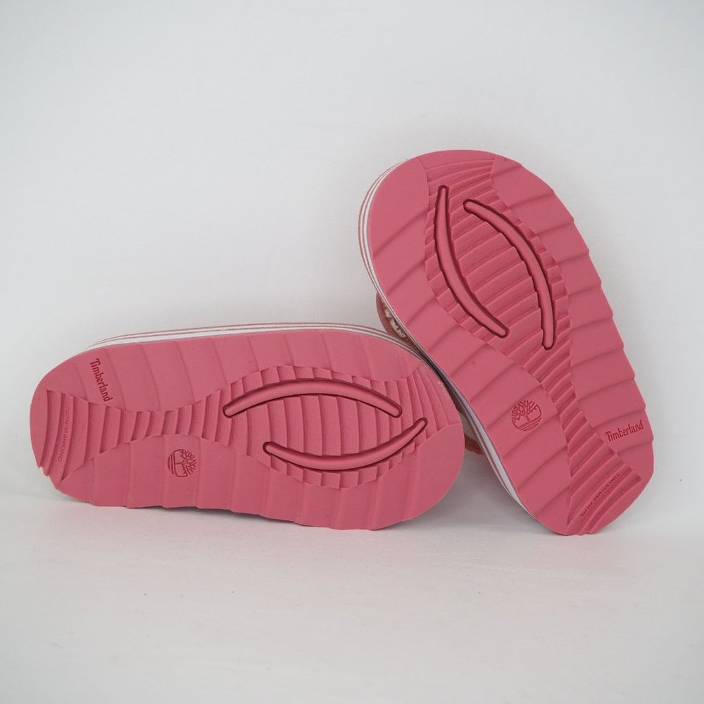 Timberland Flip Flop Toddlers Sandals Leather Dead Stock Sports Pink Sz 6C - Picture 8 of 12